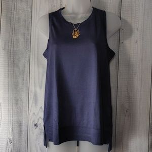 Banana Republic Purple Round Neck Sheer Tank NWT
